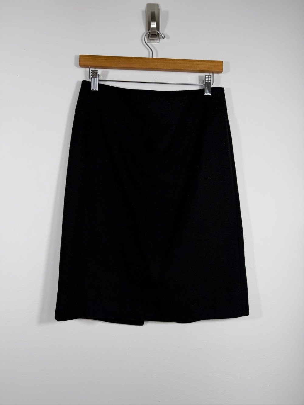Banana Republic Women’s Size 6 Black Wool Blend Pencil Skirt Back Zip